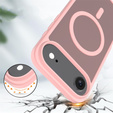 Матовый чехол для iPhone Air, для MagSafe, полупрозрачный розовый