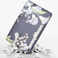 Чoхол до Samsung Galaxy Tab S7 FE, Suritch Full Body Flowers, сірий