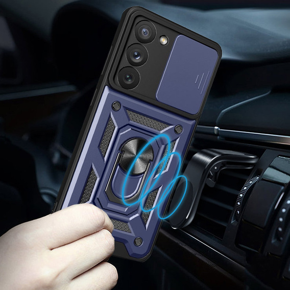 Чохол NOX Camera Slide Samsung Galaxy S23, CamShield Slide, темно-синій