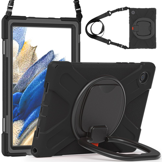 Детский чехол для Samsung Galaxy Tab A8 10.5 SM-X200 SM-X205, бронированный с ремешком, синий