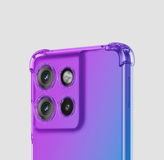 Чохол для Motorola Moto G15 / Motorola Moto G15 Power, Gradient Dropproof, Фіолетовий / синій