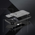 Чохол для iPhone 12, ERBORD Impact Guard, чорний