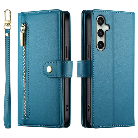 Чохол-книжка для Samsung Galaxy S24 FE, Wallet Zipper Pocket, м'яти