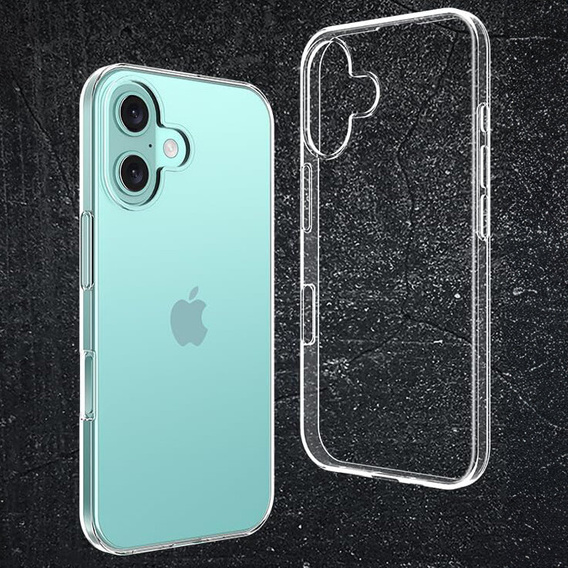 Чохол для iPhone 16, ERBORD Slim, прозорий + скло 9H