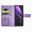 Чохол-книжка для Samsung Galaxy Z Fold 4 5G, Butterfly, фіолетовий