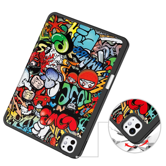 Чохол для iPad Pro 11 2024, Smartcase, graffiti