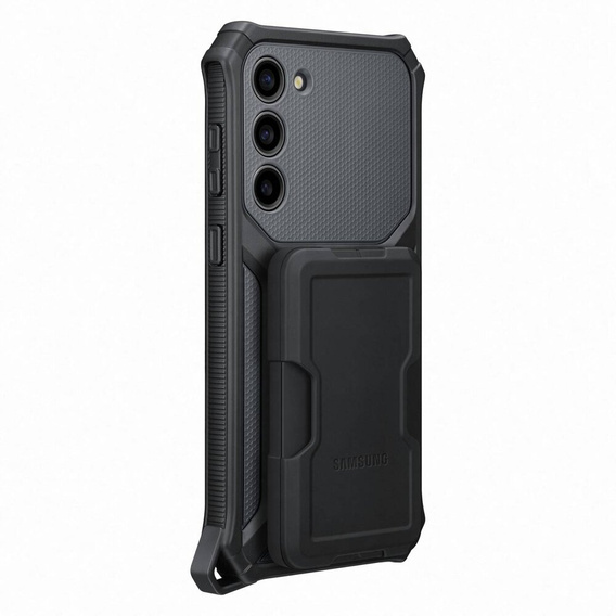 Оригінальний чохол Samsung для Galaxy S23+ Plus, Rugged Gadget Case, чорний