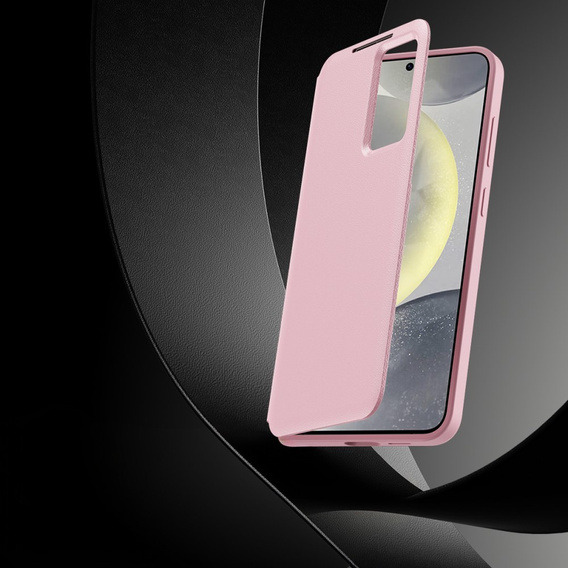 Флип-кейс для Samsung Galaxy S25 Ultra, Smart View Wallet, розовый