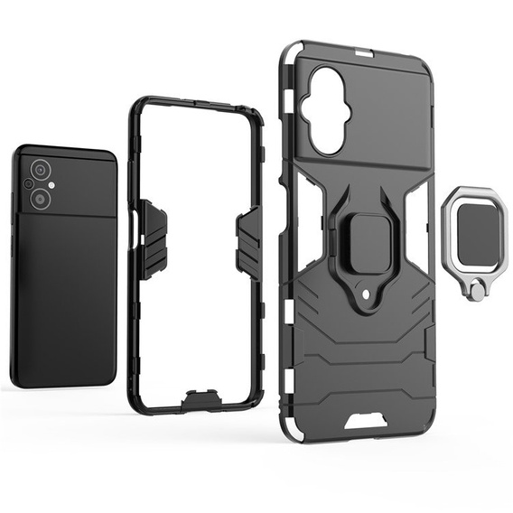 Чoхол до Xiaomi Poco M5 4G, Kickstand Ring, чорний