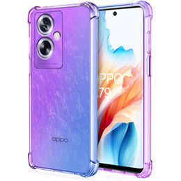 Чехол для Oppo A79 5G, Gradient Dropproof, Фиолетовый / синий
