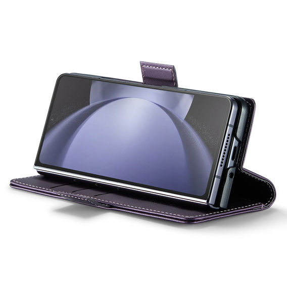 CASE фліп-чохол для Samsung Galaxy Z Fold6 5G, Litchi Wallet, фіолетовий