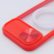Чехол до iPhone 15 Pro, Slide Camera Magsafe, красный