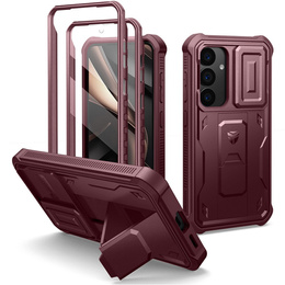 Броньований чохол для Samsung Galaxy S25, Dexnor Full Body (Two Frames), червоний