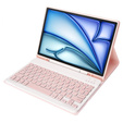 Чехол + клавиатура Apple iPad Air 11" 6 gen. 2024, Leather Pen Slot, розовый rose gold