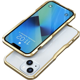 Чохол LUPHIE для iPhone 13, Armor Bumper, золотий