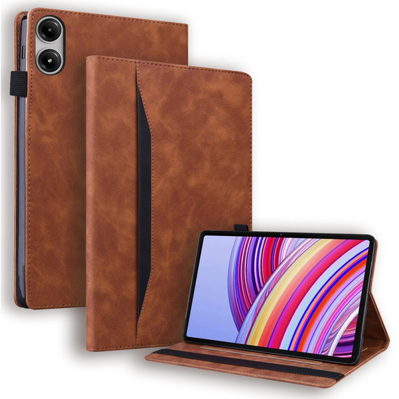 Чохол для Xiaomi Redmi Pad Pro / Xiaomi Poco Pad, Classic, з місцем для стилуса, коричневий