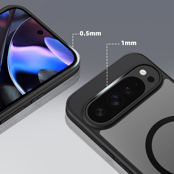 Чехол для Google Pixel 9 Pro XL, гибридный чехол Fusion Hybrid, для MagSafe, чёрный