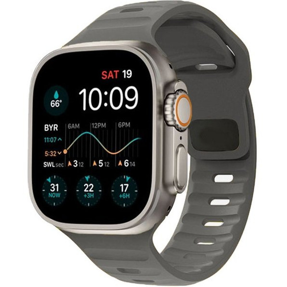 Ремінець  Hollow Apple Watch 1/2/3/4/5/6/7/8/SE/ULTRA 42/44/45/49MM, Dark Grey