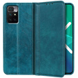 Чехол до Xiaomi Redmi 10, Wallet Litchi Leather, зелёный