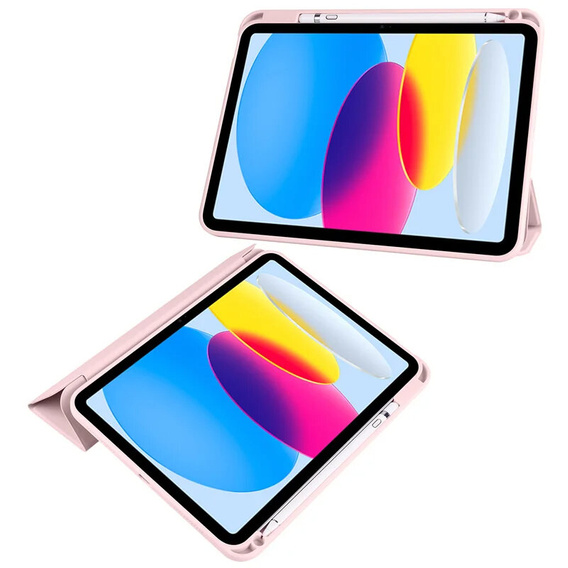 Чехол для iPad 10.9 2022 10 Gen, Smartcase Hybrid, с местом для стилуса, розовый