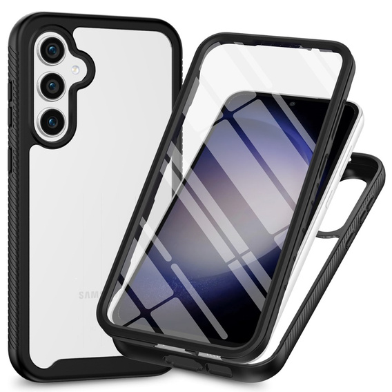 Чoхол Shockproof до Samsung Galaxy A35 5G, із захисним екраном, чорний