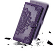Откидной чехол для Motorola Edge 50 Pro, Mandala, фиолетовый