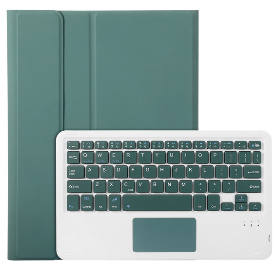Чохол + клавіатура iPad 10.9 2022 10 Gen, TouchPad Pen Slot, темно-зелений