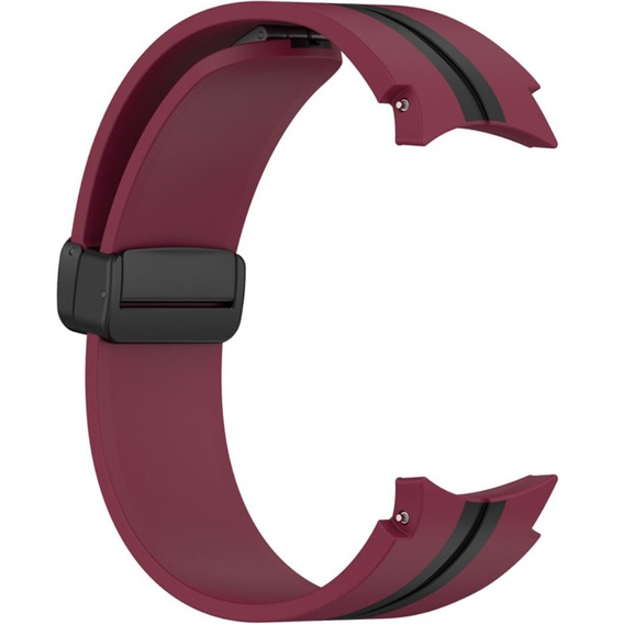 Силиконовый ремешок для Fitbit Inspire 3, Red Samsung Galaxy Watch 4 / 5 40/42/44/46/45MM PRO, Red / Black