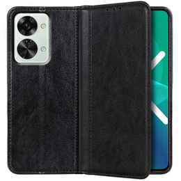 Флип-кейс для OnePlus Nord 2T 5G, Split Leather, чёрный