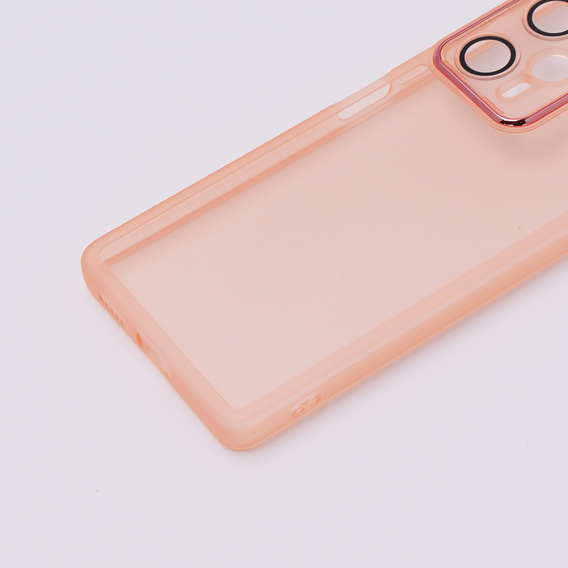 Чoхол до Xiaomi Poco F5, Fusion Hybrid, прозорий / рожевий