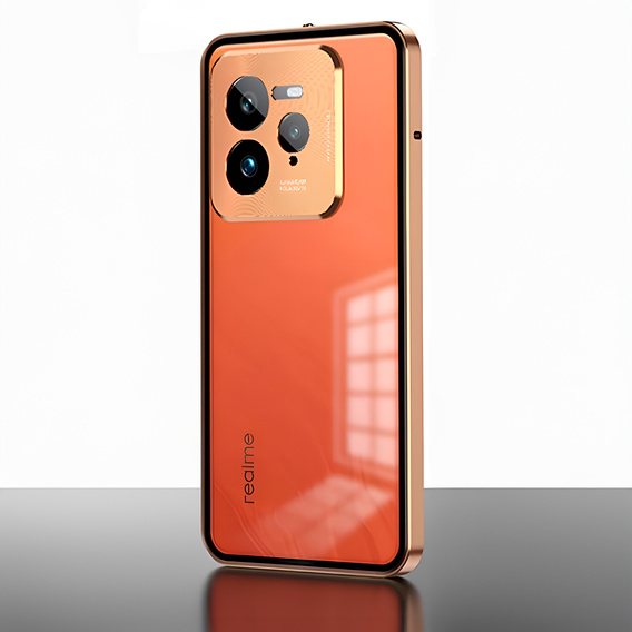 Чохол для Realme GT 7 Pro, Frame Case, помаранчевий