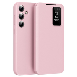 Флип-кейс для Samsung Galaxy S24, Smart View Wallet, розовый