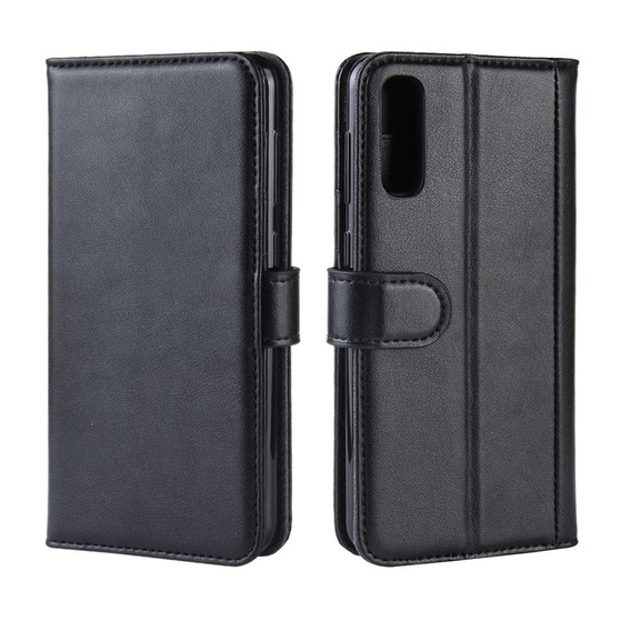 Откидной чехол для Samsung Galaxy A50 / A30s, Leather Flexi Book, чёрный