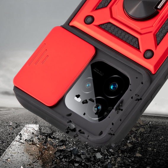 Чехол NOX Camera Slide Realme GT 7 Pro, CamShield Slide, красный