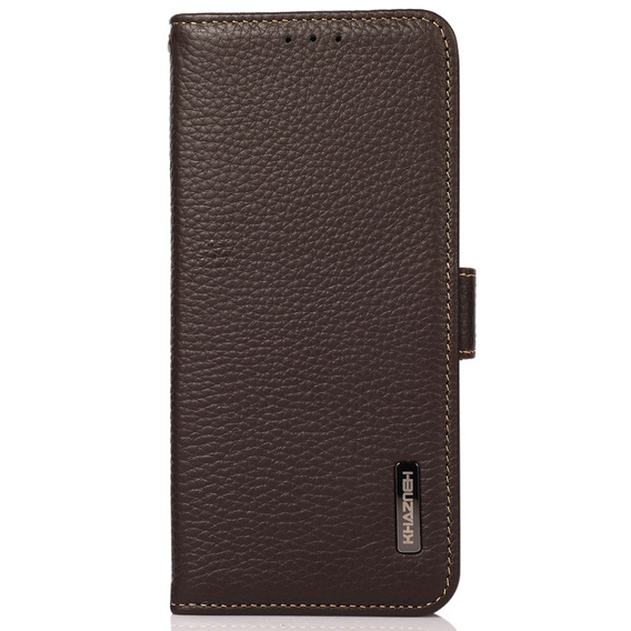 Чохол KHAZNEH RFID для Samsung Galaxy S24 Ultra, Litchi Texture, коричневий