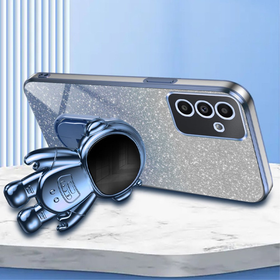 Чехол для Samsung Galaxy A15 4G / 5G, Glitter Astronaut, синий