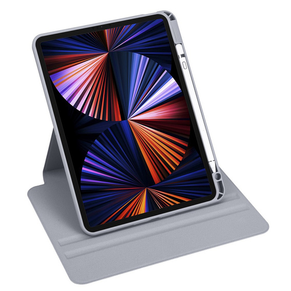 Чохол для iPad Pro 11" 2022/2021/2020 (4/3/2 gen.), з місцем для стилуса, що обертається на 360°, фіолетовий