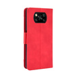 Откидной чехол для Xiaomi Poco X3 NFC / Poco X3 Pro, Card Slot, красный