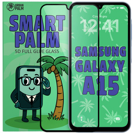 Закаленное стекло 5D Full Glue Smart Palm для Samsung Galaxy A15 4G/5G