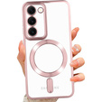 Чохол для Samsung Galaxy S23 Plus, Electro MagSafe, рожевий rose gold + Скло на екран