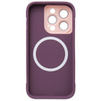 Чохол для iPhone 15 Pro Max, ERBORD Armor Mag, бордовий