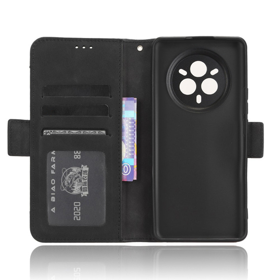 Откидной чехол для Realme 14 Pro+ 5G, Card Slot, чёрный