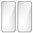 2x Загартоване скло для iPhone 13 Mini, ERBORD 3D для всього екрану