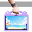 Детский чехол для Lenovo Tab TB311FU, Cute Patterns, с подставкой, фиолетовый