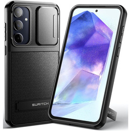 Чехол для Samsung Galaxy A55 5G, Suritch Kickstand, чёрный