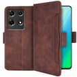 Футляр з клапаном для Infinix Note 30 Pro 4G, Card Slot, коричневий