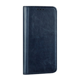 Чохол для Samsung Galaxy A54 5G, Leather Book Case, темно-синій + скло 9H