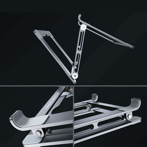 Алюминиевая подставка для ноутбука, ERBORD ProDesk Stand, серый
