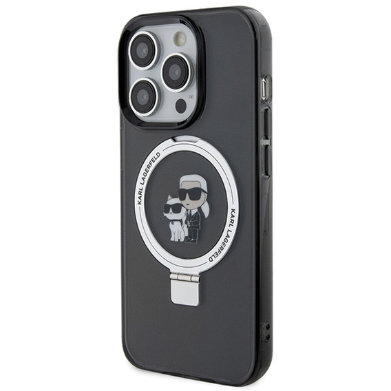 Чехол Karl Lagerfeld Ring Stand Karl & Choupette MagSafe для iPhone 15 Pro