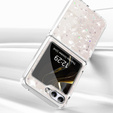 Чехол для Samsung Galaxy Z Flip 5 5G, Блеск, белый